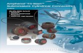 Amphenol Tri-Start Subminiature Cylindrical Connectors high current discharge events (see page 51) • Ground Plane Connectors - with metallic insert for common grounding of coax,