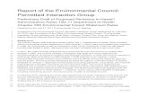 Permitted Interaction Group Report of the Environmental ...oeqc2.doh.hawaii.gov/Laws/v0.1-2017-07-27-Report-Prelim-Rules...Report of the Environmental Council ... outstanding comments