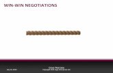 WIN-WIN NEGOTIATIONS - American Public … ·  · 2013-10-31text . P. REPARING FOR A SUCCESSFUL NEGOTIATION... Goals: what do you want to get out of the negotiation? What do you