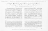 I(opia, India's First Glassmaking Site Dating and Chemical ... · I(opia, India's First Glassmaking Site: Dating and Chemical Analysis Alok K. Kanungo and Robert H. Brill . T. HE