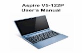 UM Aspire V5-122 EN - GfK Etilizecontent.etilize.com/User-Manual/1025795255.pdf Table of contents - 3 TABLE OF CONTENTS Safety and comfort 5 First things first 17 Your guides.....