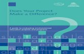 Does Your Project Make a Difference? - Office of … Does Your Project Make a Difference? Introduction Knowing that your program makes a difference is crucial for everyone who is conducting
