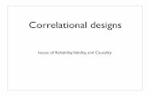 Correlational designs - Personality Project€¢ This is an example of a simple correlational design. ... • Items in a test of positive affect correlate .3 ... Concurrent Validity