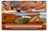 #SZDF $BOZPO $PVOUSZ - Bryce Canyon Country · 5ijt jt bo jujofsbsz uibu pvumjoft b tjy ebz wbdbujpo fyqfsjfodf jo uif #szdf $bozpo $pvousz bsfb 5if jujofsbsz cfhjot po uif xftu boe