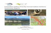 Columbia Valley Priority Conservation Actions Summary …kootenayconservation.ca/wp-content/uploads/Columbia-Valley... · Columbia Valley Priority Conservation Actions Summary Report
