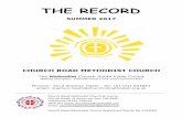 THE RECORD - Church Road Methodist Churchchurchroadmethodist.org/resources/THE-RECORD-SUMMER-2017-FIN… · THE RECORD SUMMER 2017 ... 6 Northgate, Todmorden, West Yorkshire, HX7