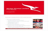 Qantas Airways Limited · Supplementary Slide 10for further detail. 3.InFY13and FY14 ... July–Awarded Best Airline & Low Cost Airline ... Underlying Income Statement Summary