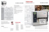 B-SX6 & B-SX8 B-SX6 & B-SX8 - TOSHIBA TEC Eu & 8 Industrial... · in this brochure are sub- ... 5277-ENG- * Also links to other Toshiba products including the e-studio series, ...
