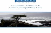 California Antitrust & Unfair Competition Law CALIFORNIA ANTITRUST & UNFAIR COMPETITION LAW I. SUMMARY AND OVERVIEW Since the second edition of this book was published over two years