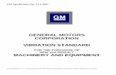 GENERAL MOTORS CORPORATION VIBRATION … time, after experience with said machine, the vibration levels for Warning and Alarm can be adjusted to fit the specific machine health conditions.