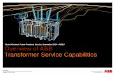 Victor Khuboni, Power Products Service, November 2014 … Hope/19-3 ABB PPTR Ser… · Overview of ABB Transformer Service Capabilities ... • Power Transformer Testing, ... Monitoring