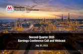 Second Quarter 2015 Earnings Conference Call and … Quarter 2015 Earnings Conference Call and Webcast ... Last Twelve Months ... 1,050 175 1,225 6% $0.95 $1.10 $4.30 $6.35