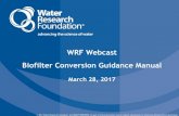 WRF Webcast Biofilter Conversion Guidance Manual and biofilter performance
