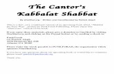 The Cantor’s Kabbalat Shabbat - punktorah.orgpunktorah.org/oneshul/wp-content/The Cantor’s Kabbalat Shabbat.pdfel rit-zo-necha. al Ya-rutz aveh -decha ... af-ti-kon-tei-veil ...