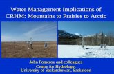 Water Management Implications of CRHM: Mountains to ... · Water Management Implications of CRHM: Mountains to ... 24-Sep-08 24-Oct-08 24-Nov-08 24-Dec-08 24-Jan-09 24-Feb-09 ...