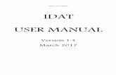IDAT User Manual - Nuclear Energy Agency · IDAT: User’s Manual ... 8. Conclusion ... Launching IDAT software IDAT is available on the IRPhEP Handbook DVD and online via Java Web