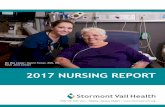 2017 NURSING REPORT - stormontvail.org staff members to develop through educational ... in the hospital expanded to review all falls, ... organizing the Nursing Symposium.