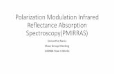 Polarization Modulation Infrared Reflectance … Modulation Infrared Reflectance Absorption ... Polarizer and PEM ... Polarization Modulation Infrared Reflectance Absorption Spectroscopy