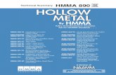 Technical Summary HMMA 890 HOLLOW METAL Hollow Metal Doors and Frames 12126_Brochure_P1 1 ... Technical Summary HMMA 890-06 Hollow Metal ... Same as frame, welded inside jambs 12126_Brochure_P4