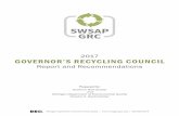 2017 GOVERNOR’S RECYCLING COUNCIL - michigan.gov€¦ · 2017 GOVERNOR’S RECYCLING COUNCIL Report and Recommendations. Prepared for: Governor Rick Snyder. and Michigan Department