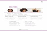 TE TEXTURE - Thrust-jet Graphic Design and Multimedia · smartNOTES. TE. fi ˚ ˝ ˛ ˙ ˆ ˇ. 12.1 PERMING. THEORY. PAGES 413-415. 2. 3. Adds volume, texture and movement to hair.