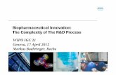 Biopharmaceutical Innovation: The Complexity of … Innovation: The Complexity of The ... Multidimensional Optimization Target Assessment Lead ... Database Synthesis Assay SAR Design