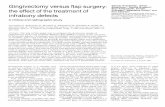 Gingivectomy versus flap surgery: the effect of the ... articles/LR31... · Gingivectomy versus flap surgery: the effect of the treatment of infrabony defects A clinical and radiographic