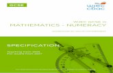 WJEC GCSE in MATHEMATICS - NUMERACY · Wales in response to recommendation 19 of the Review of ... answer questions that span more than one topic area ... subtraction, multiplication,