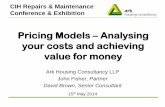 Pricing Models Analysing your costs and achieving … pdfs/Presentations/Repairs 2014/A1... · Pricing Models – Analysing your costs and achieving ... Management Loans Surplus 30%