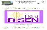Easter Sunday - April 5 - Presbyterian Church … ·  · 2015-04-04Easter Sunday - April 5 . First Presbyterian Church of Washingtonville ... trusts that something new will come