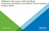 VMware Horizon with Unified Communications and Real … 2015 September 2014 Agenda ! Background ! VMware Horizon with Scalable Unified Communications ! Microsoft Lync 2013 ! Cisco