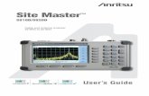 Site Masteranritsusitemasterconnection.com/resources/s810d-s820d_user_guide.… · Anritsu Company has prepared this manual for use by Anritsu Company personnel ... 10680-00003 Site