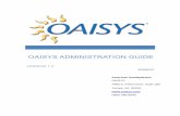 OAISYS ADMINISTRATION GUIDE - Complianceoaisys.com/downloads/OAISYS_Version_7.2_Administration_Guide.pdfOAISYS Administration Guide 20 Port Settings This section is used to configure