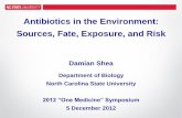Antibiotics in the Environment: Sources, Fate, … in the Environment: Sources, Fate, Exposure, and Risk Damian Shea Department of Biology North Carolina State University 2012 “One
