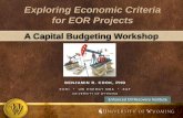 Exploring Economic Criteria for EOR Projects ·  · 2017-08-15Exploring Economic Criteria for EOR Projects ... about the use of scarce means to satisfy unlimited and ... AAR > Required