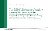 The TOEIC® Listening, Reading, Speaking, and Writing … · Contribution to Assessing English-Language ... true when assessing English-language proficiency where a key ... high scores