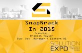 SnapNrack In 2015 - Werner Electric Expo/Presentations/RE... · Phoenix, AZ Century Solar Supply ... Flat, S and Wave shaped tile roofs, Flat Tile Hooks ... Nick Stanley Created Date: