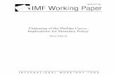 Flattening of the Phillips Curve: Implications for … of the Phillips Curve: Implications for Monetary Policy Prepared by Dora Iakova1 Authorized for distribution by James Morsink