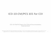 ICD-10-CM/PCS 101 for CDIlibrary.ahima.org/xpedio/groups/public/documents/ahima/bok1_050416.pdfICD-10-CM/PCS 101 for CDI ICD-10-CM/PCS Basics for Clinical Documentation Improvement