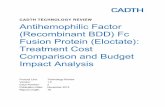 Antihemophilic Factor (Recombinant BDD) Fc Fusion … · Antihemophilic Factor (Recombinant BDD) Fc ... Fc fusion protein (Eloctate): treatment cost comparison and ... of hemorrhagic