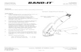 Operating M50389 Instructions Multi-Lok Tool - BAND-IT€¦ · BAND-IT-IDEX, Inc. www. BAND-IT-IDEX.com A Unit of IDEX ... Squeeze the handle completely and firmly strike the pull