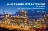 Second Quarter 2016 Earnings Call - ExxonMobilcdn.exxonmobil.com/~/media/Global/Files/Earnings/2016/news...Second Quarter 2016 Earnings Call ... Vice President, Investor Relations