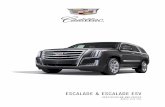 ESCALADE & ESCALADE ESV - Cadillac · ESCALADE PLATINUM 6.2L V8 AWD AT £ 90,820 £ 74,021 £ 700 £ 14,944 £ 1,155 302 g/km ESCALADE ESV PREMIUM ... Dark Granite Metallic £ 545