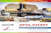 APSA-ASCEPT · APSA-ASCEPT Joint Scientific Meeting 2015 ... 19:30 Registration desk open Federation Foyer, Mezzanine Level ... Gilead Sciences, USA