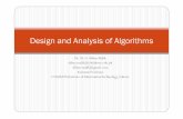 Design and Analysis of Algorithms - 01 - sanlp.org and Analysis of Algorithms - 01.pdf · Course yPurpose: a thorough introduction to the design andPurpose: a thorough introduction