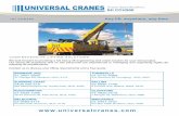 IHI CCH500 - Crane Hire - Universal Cranes CCH500 Crane Specification: IHI CCH500 COMPREHENSIVE LIFTING SOLUTIONS We look forward to providing a full heavy lift engineering and crane