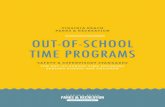out of school time programs safety & supervisory standards · safety & supervisory standards for out-of-school time programs serving school age children ... (such as a louse, mosquito)