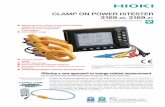 CLAMP ON POWER HiTESTER 3169-20, -21 - Home - ASM · Power Measuring Instruments CLAMP ON POWER HiTESTER 3169-20, 3169-21 current, power, power factor, and integrated values, these