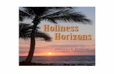 Holiness Horizons A P S · Reasons We Hold to the Truth of Entire ... "like sparks from smitten steel" I knew ... It was following Saul's conversion on the road to Damascus that Ananias