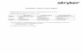 MATERIAL SAFETY DATA SHEET - Stryker MedEd · MATERIAL SAFETY DATA SHEET ... Surgical Simplex ... P370 + P378 In case of fire: Use appropriate media for extinction. Storage